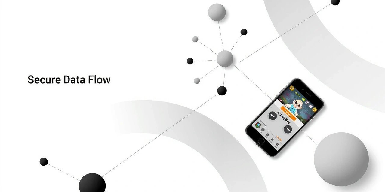 Data security abstract visualization